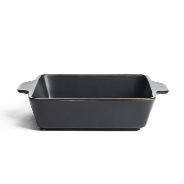 Thyme & Table 8"x8" Square Stoneware Baking Dish, Onyx