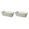 Thyme & Table 9" Ceramic Loaf Dish 2Piece Set, Dot