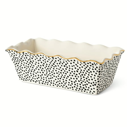 Thyme & Table, 9" Loaf Pan Ceramic - Dot