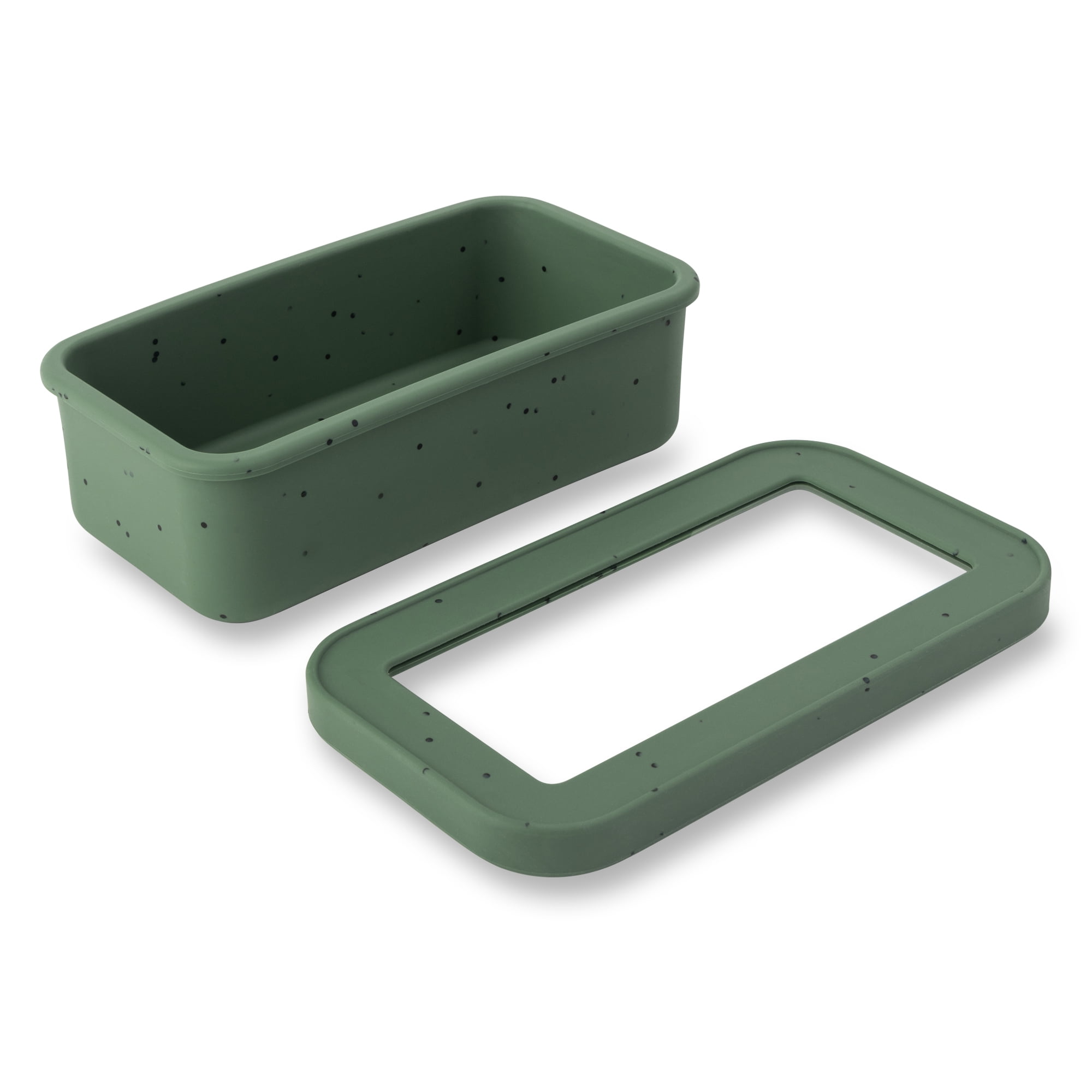 Thyme & Table 9" Silicone Multi-Use Baking Loaf Pan with Glass Lid - Sage - Walmart.com