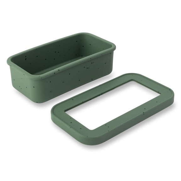 Thyme & Table 9 in x 5 in Silicone Loaf Pan with Glass Lid, Sage