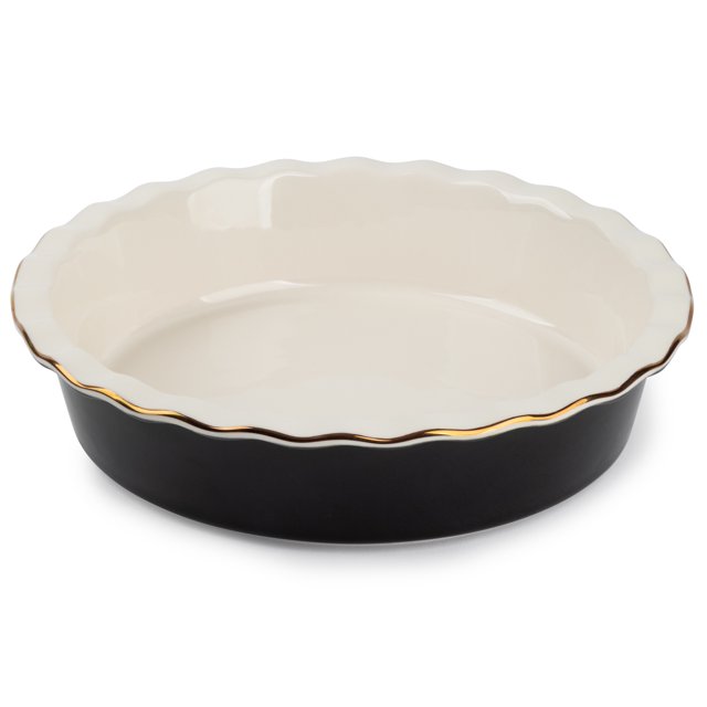 Thyme & Table 9 inch Stoneware Pie Dish, Onyx