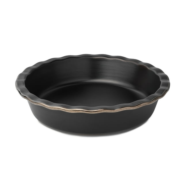 Thyme & Table 9 inch Stoneware Pie Dish, Onyx