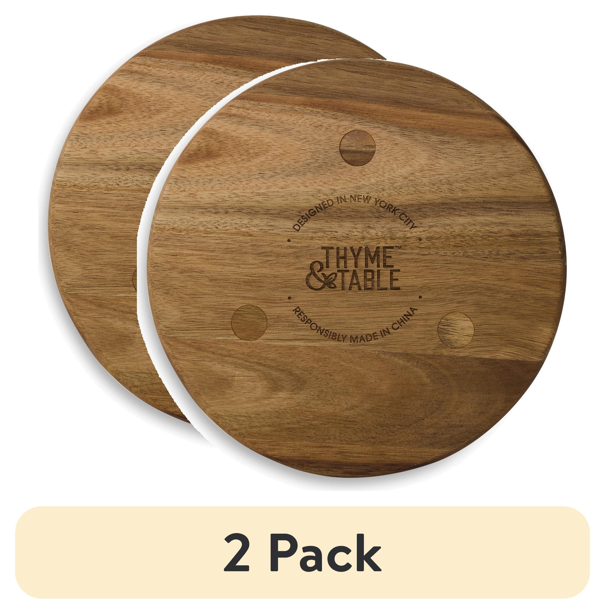 (2 pack) Thyme & Table Acacia Wood Magnetic Trivet - Walmart.com