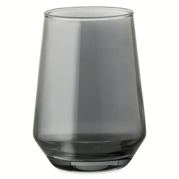 Thyme & Table 13 fl oz Smoke Iridescent Angled Stemless Wine Glass