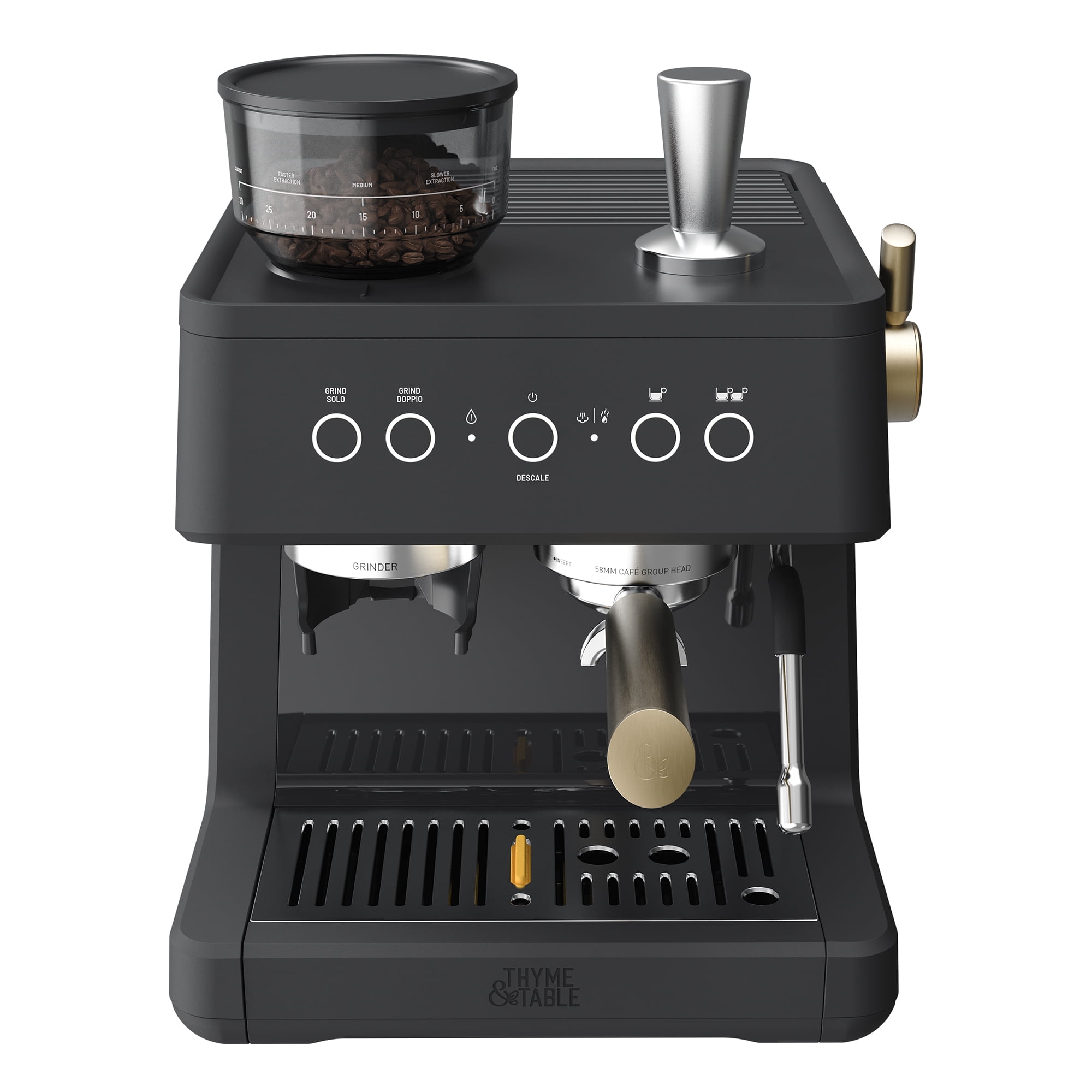 Thyme & Table Barista Grade Espresso Machine, Slate Grey - Walmart.com