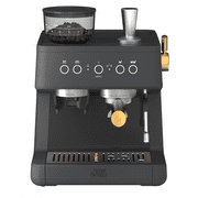 Thyme & Table Barista Grade Espresso Machine with 15-Bar Pressure and Conical Burr Grinder, Slate Grey