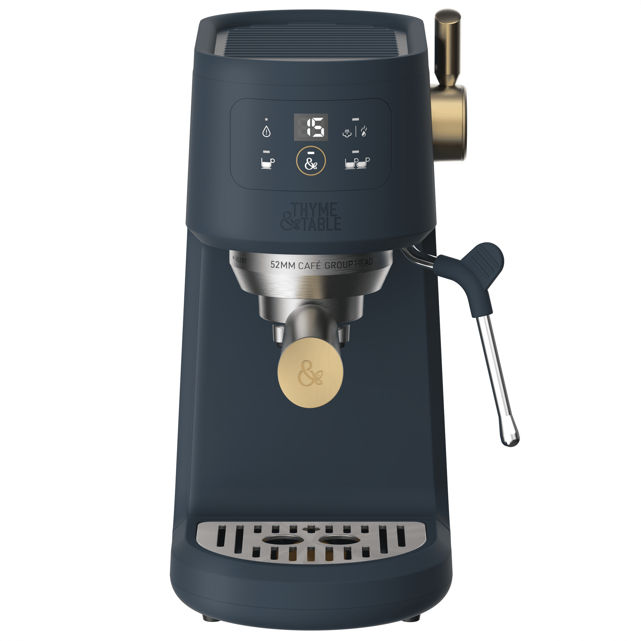Free Shipping! Thyme & Table Mini Espresso Machine Atlantic Blue