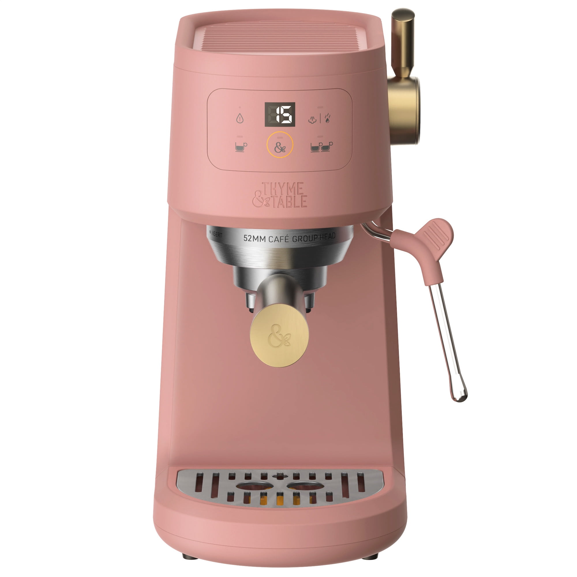 Thyme & Table Barista Mini Espresso Machine with 15-Bar Pressure