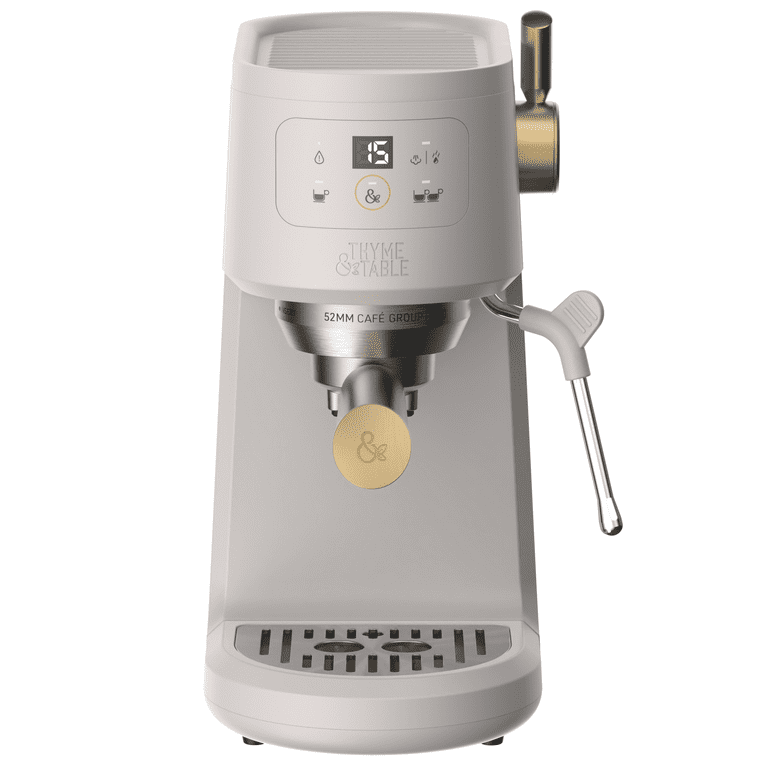 Free Shipping! Thyme & Table Mini Espresso Machine Sand White, 15