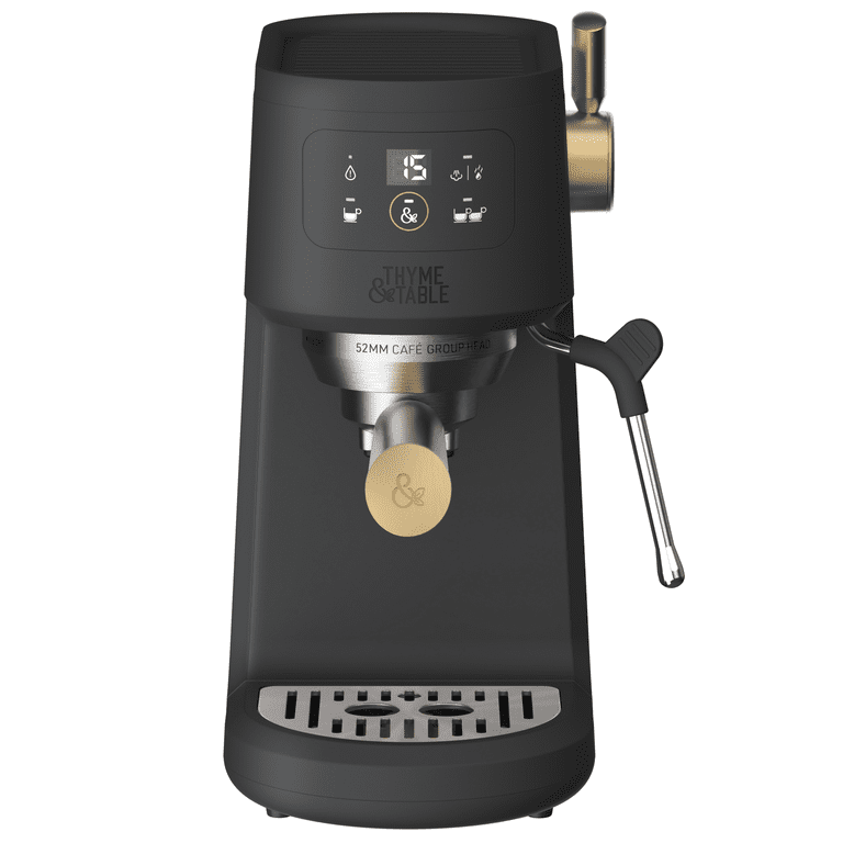 ■mini Free Shipping! Thyme & Table Mini Espresso Machine Slate Grey, 15