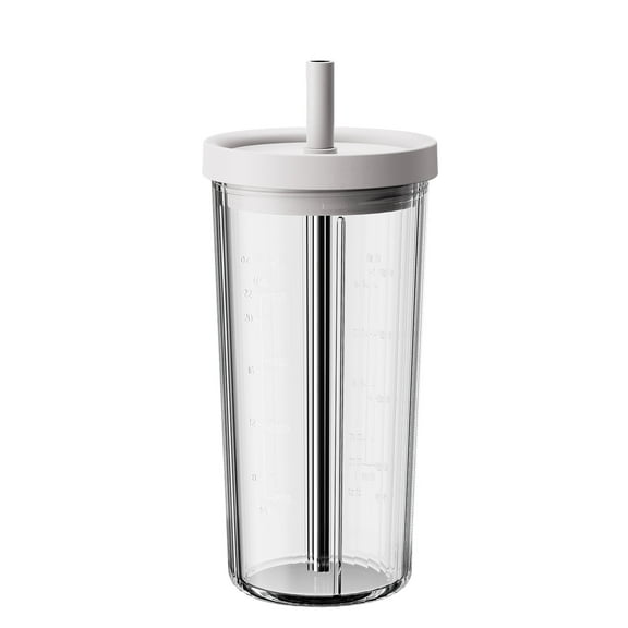 Thyme & Table 25 oz Blender to-Go Cup with Smart Seal Lid, Sand White