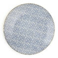 thumbnail image 1 of Thyme & Table Blue Dot Stoneware Round Dinner Plate, 1 of 6