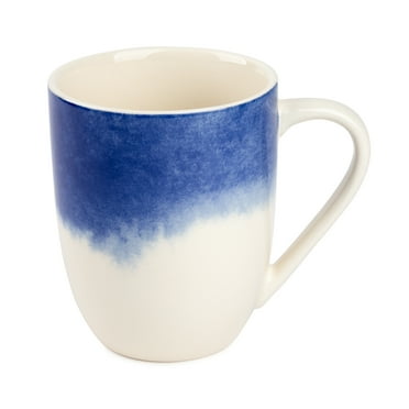 Thyme & Table Blue Drip Stoneware Coffee Mug, 15 fl oz