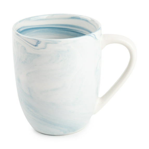 Thyme & Table Blue Marble Stoneware Coffee Mug, 15 fl oz