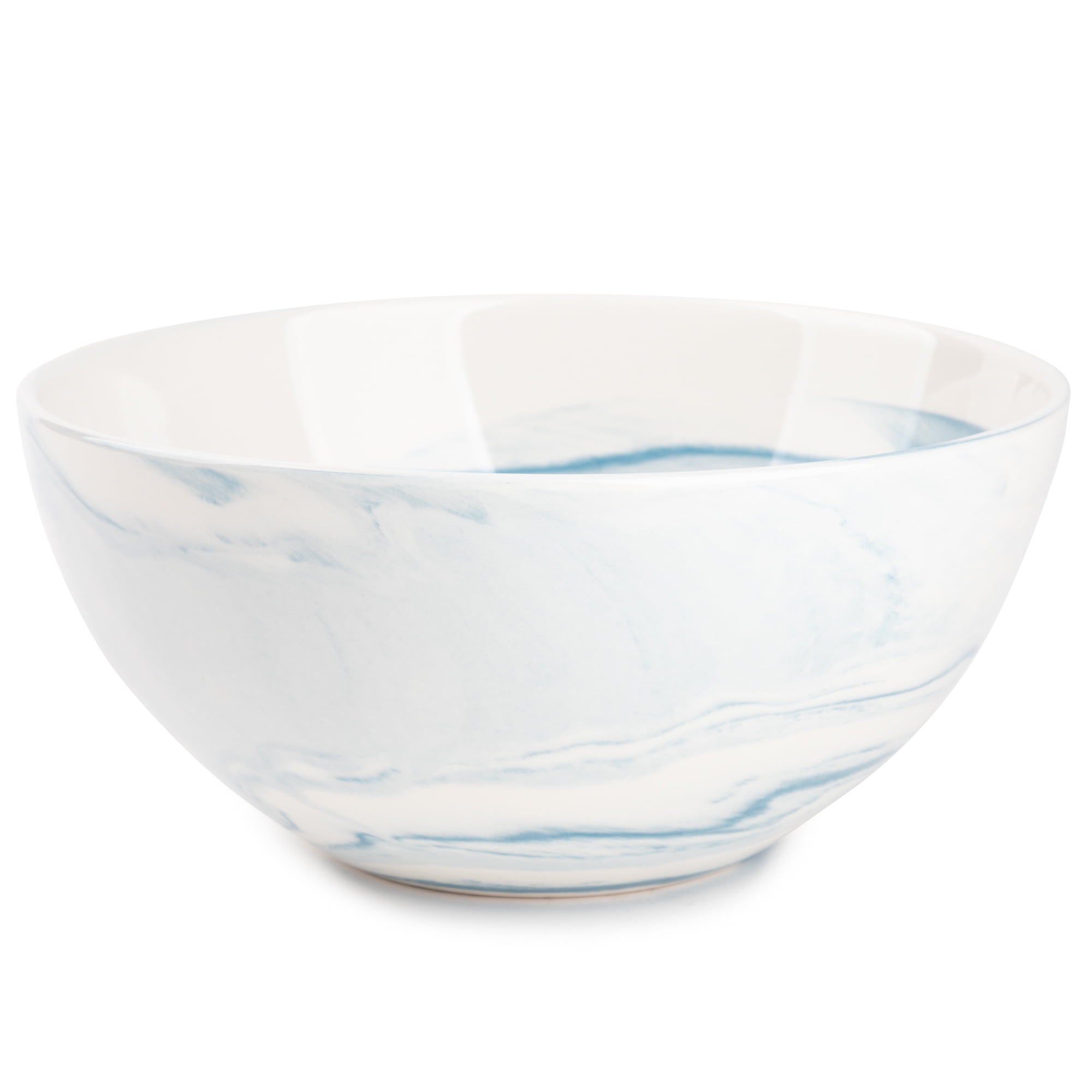 Thyme & Table Blue Marble Stoneware Round Cereal Bowl