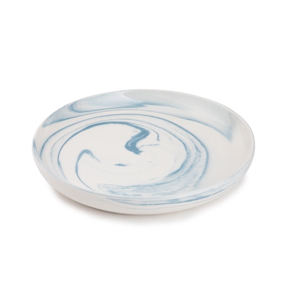 Thyme & Table Blue Marble Stoneware Round Salad Plate