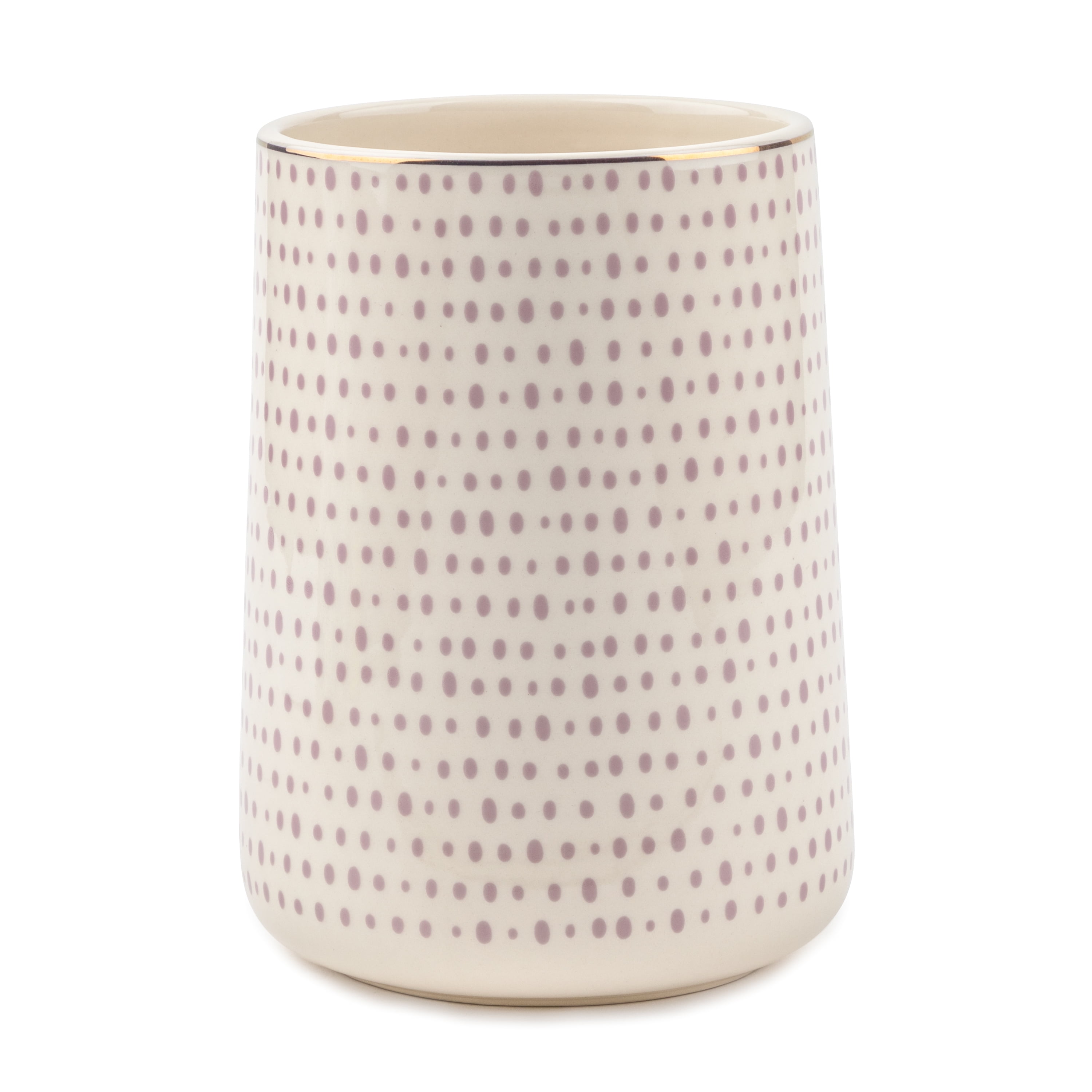 Thyme & Table Ceramic Utensil Holder, Dot Pattern