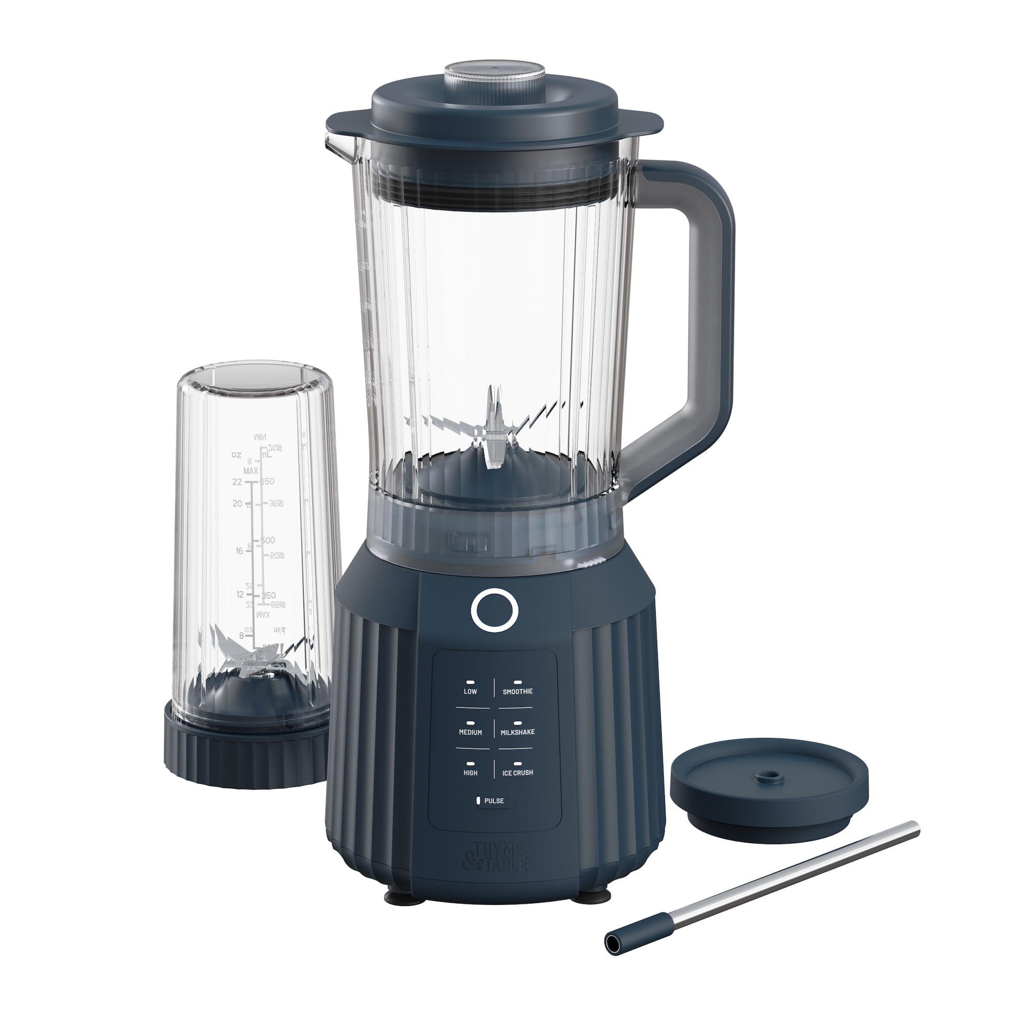 Thyme & Table Countertop Blender Duo, Atlantic Blue - Walmart.com