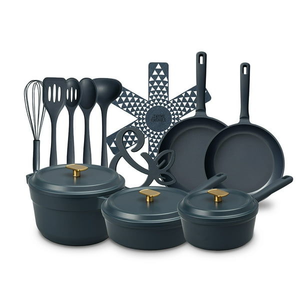 Thyme 18-Piece Cookware Set - Cookware warehousing - Walmart