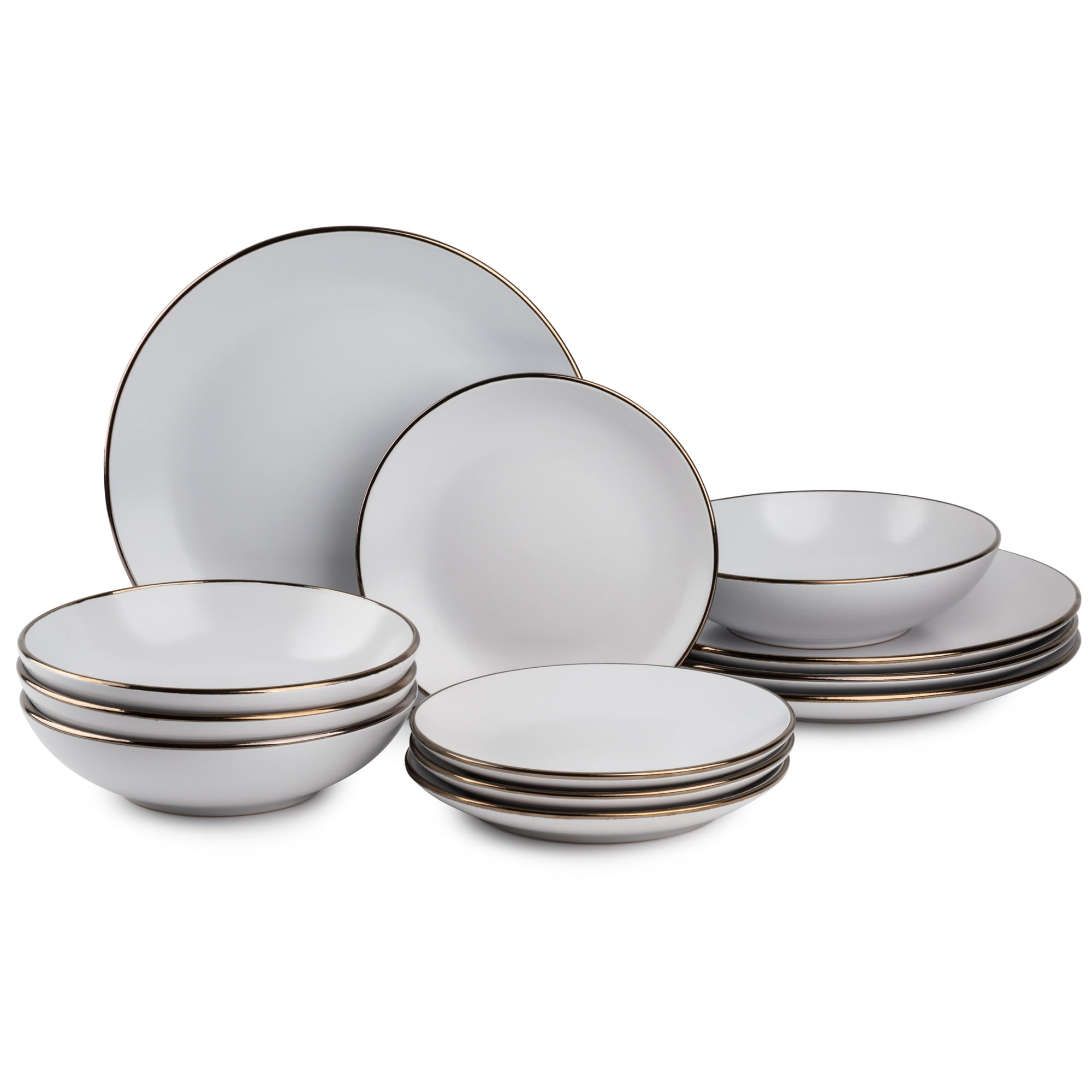 Thyme & Table Dinnerware Ava Stoneware, 12 Piece Set