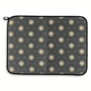 Thyme & Table Starburst Dish Drying Mat, Gray & Gold, 18x24 inches