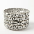 thumbnail image 1 of Thyme & Table Dot 4-Pack Ceramic Low Bowls Black and White, 1 of 4
