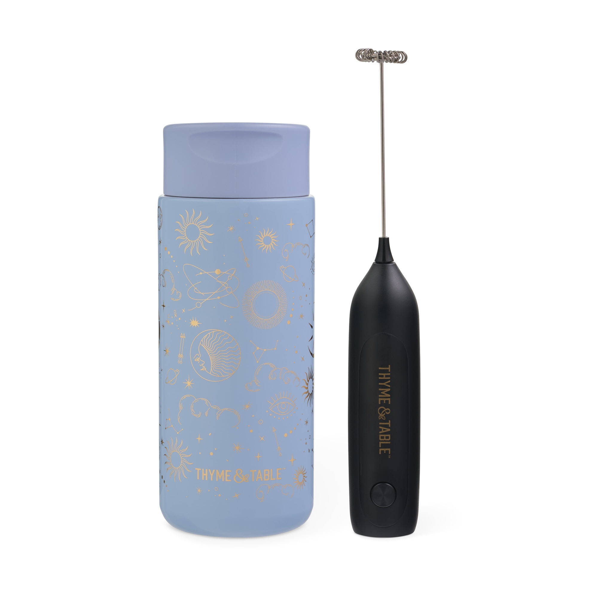 Thyme  Thyme & Table 22 fl oz Stainless Steel Coffee Tumbler with Frother