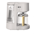 thumbnail interactive-video image 1 of Thyme & Table 12-Cup Programmable Drip Coffee Maker with 60oz Water Reservoir, 4 Brew Modes, and Warming Plate, Sand White, 1 of 13
