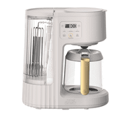 Thyme & Table 12-Cup Programmable Drip Coffee Maker with 60oz Water Reservoir, 4 Brew Modes, and Warming Plate, Sand White