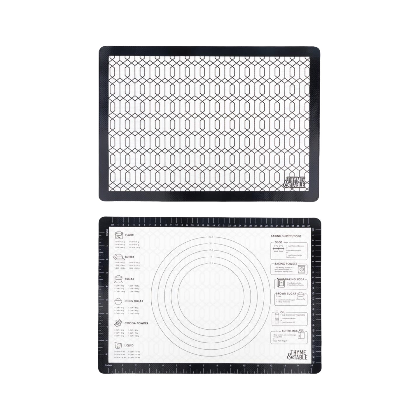 Thyme & Table Double-Sided Easy Clean Silicone Baking Mat with Measurements - Walmart.com