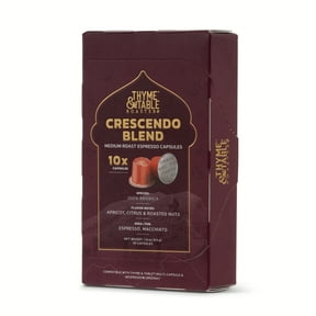 Thyme & Table Espresso Capsules, Medium Roast, Crescendo Blend