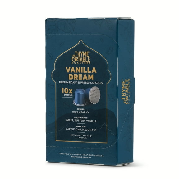 Thyme & Table Espresso Capsules, Medium Roast, Vanilla Dream