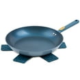thumbnail interactive-video image 1 of Thyme & Table 12.5" Non-Stick Fry Pan - Blue, Granite Collection, 1 of 11