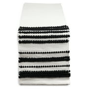 Thyme & Table Woven Dusk Handwoven Black Table Runner, 72 x 14 Inches