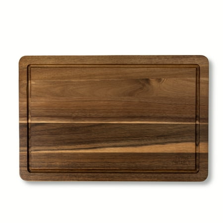 Thyme & Table Acacia Wood Cutting Board with Anti-Slip Grips, 12" x 18"