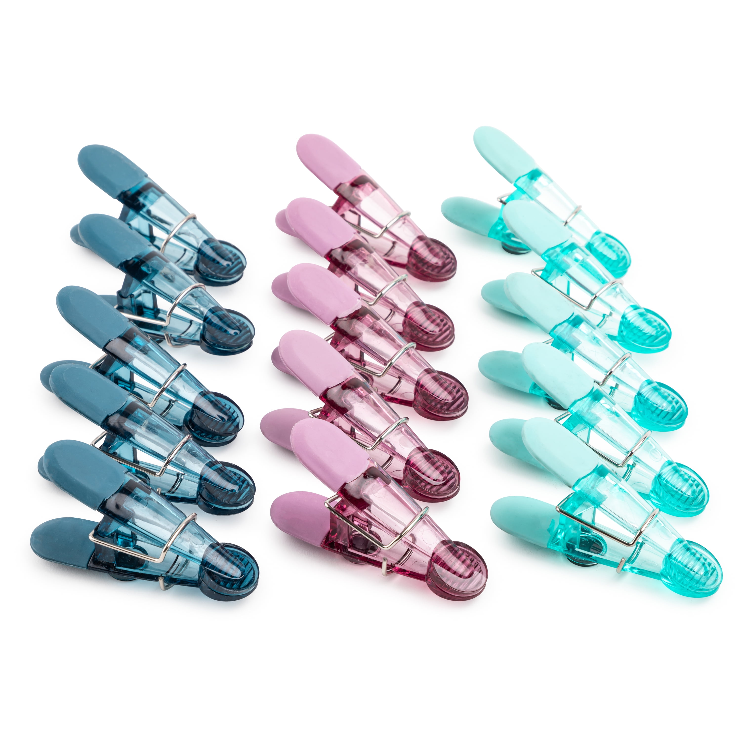 Thyme & Table Magnetic Bag Clips, 15-Piece Set, Multi Color