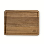 Thyme & Table Medium 10x14 Acacia Wood Cutting Board with Triangle Shaped Anti-Slip Feet