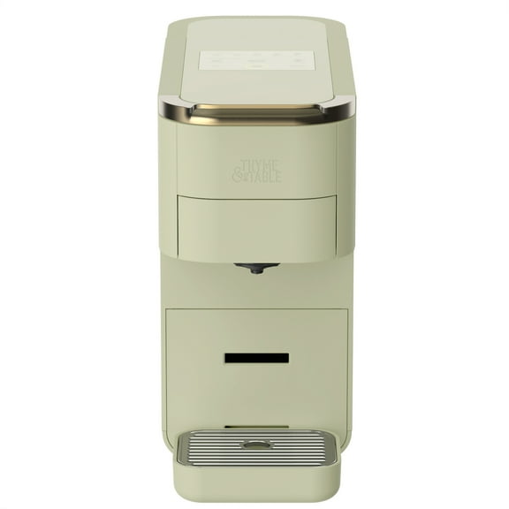 Thyme & Table Universal Capsule Coffee and Espresso Maker, Single-Serve, Eucalyptus Green