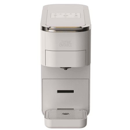 Thyme & Table Multi Capsule Coffee Machine, Universal Capsule Compatible with Espresso and Coffee, One-Touch Controls, Sand White