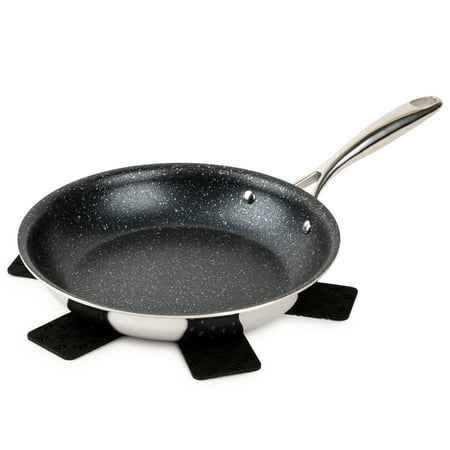 Thyme & Table Non-Stick 10 Inch Fry Pan Tri-Ply Stainless Steel