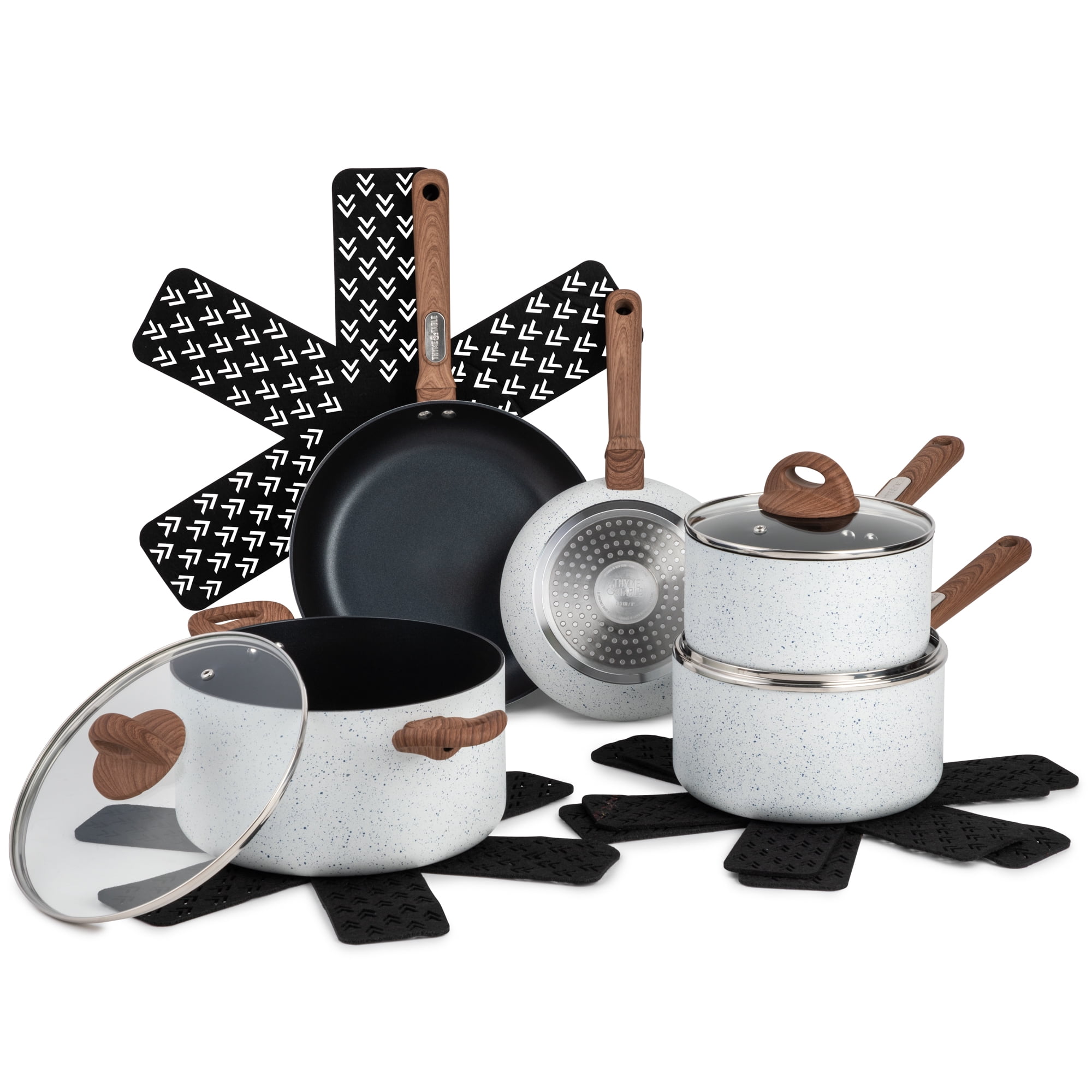 Thyme & Table 12PCS Non-Stick Pots Pans Cookware Set - AliExpress