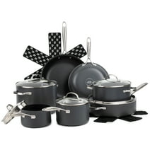 Thyme & Table Non-Stick 15-Piece Hard Anodized Cookware Set