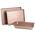 thumbnail image 1 of Thyme & Table Non-Stick Aluminized Steel Baking 3-Piece Set, Rose Gold, 1 of 7