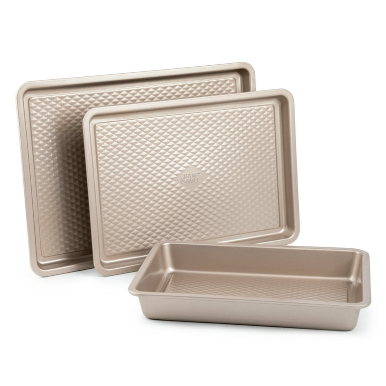 Thyme & Table Non-Stick Cookie Sheet Jelly Roll Pan, 12 x 17, Rose Gold 