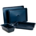 thumbnail interactive-video image 1 of Thyme & Table Non-Stick Aluminized Steel Baking 4pc Set, Navy, 1 of 8