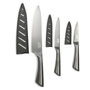 Thyme & Table Non-Stick Coated High Carbon Stainless Steel Carbon Chef's Knives, 3 Piece Set