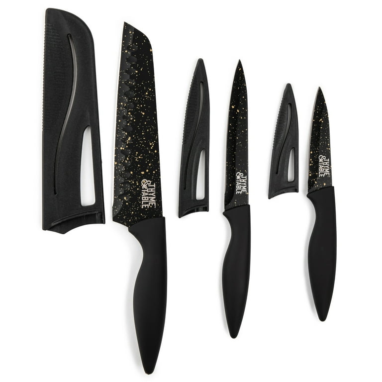 Thyme & Table Knife Set, 13-Piece Kitchen Slim Block Stainless