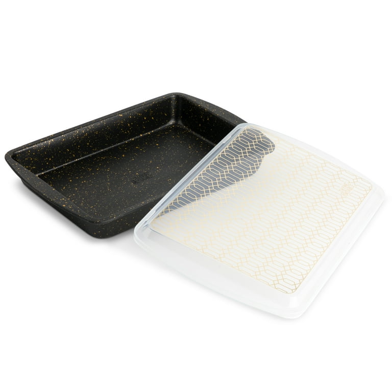 Simply Done Cake Pans With Lids, 1/4 Sheet