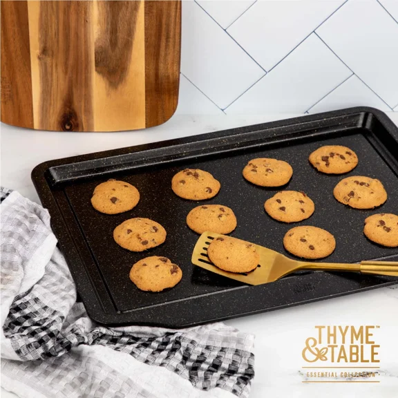 Thyme & Table Nonstick Extra Large 13"X20" Cookie Sheet - Black